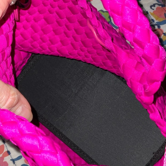 Parker & Hyde Rasberry Mini Woven Crossbody Bag with Matching Pouch. Retail $125 - Picture 11 of 11